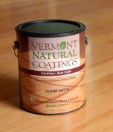 PolyWhey Floor Finish from Vermont Natural Coatings is a waterborne wood finish whose binder is made from recycled whey protein, a byproduct of the dairy industry.