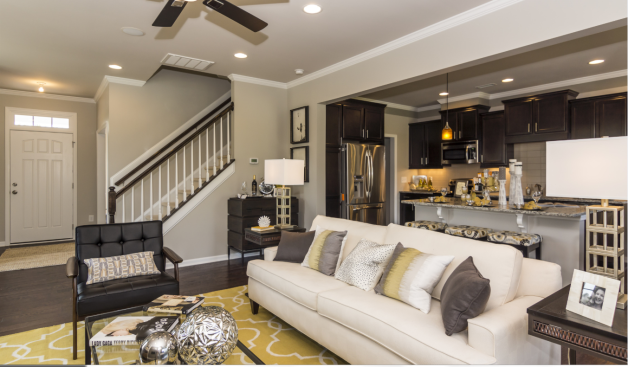 Interior of townhome at Andrews Chapel