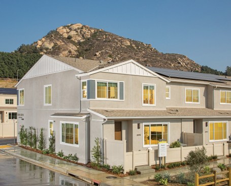 The Meyer Plan 4 from Tri Pointe Homes in Fallbrook, California, includes three to four bedrooms and two-and-a-half baths.