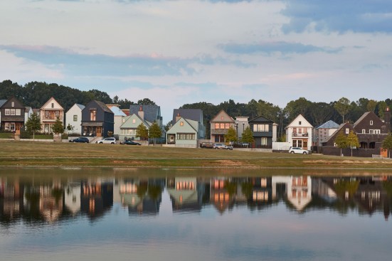 Trilith: Row of homes in a residential neighborhood