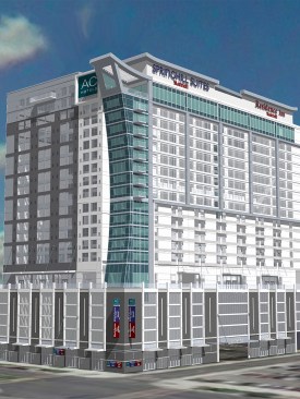 When complete, Marriott's Nashville hotel will contain three separate brands, each for a different style of traveler.