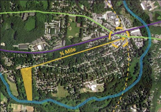 The pocket neighborhood is located ¾ mile from town and public transit.