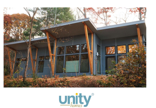 Unity Homes Zum model on site.