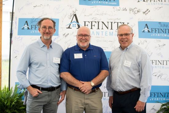 Chris Anderson, CEO of Vantem; Tony Watson, Affinity’s current CEO who is retiring; and Wayne Morrison, CFO of Vantem, who will takeover the role of Affinity CEO.