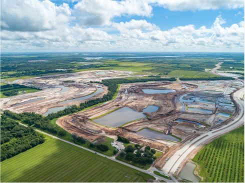 Taylor Morrison's Lakewood Ranch golf course, under construction.