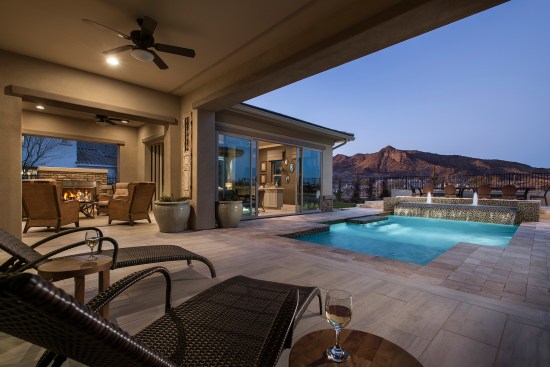 Senior communities like Maracay Home's Freedom Collection at Victory at Verrado in Buckeye, Ariz., are blurring the lines of Boomer housing. Design: KTGY Group