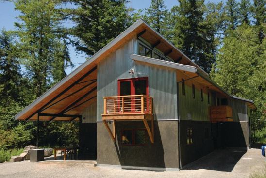 A Green Hammer custom home designed by Matthew McCune received a LEED Gold rating.