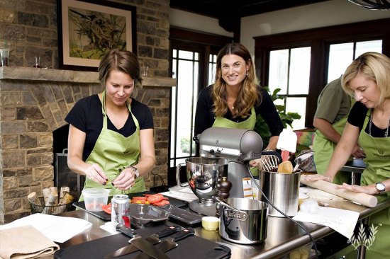 Both of the community-center buildings are outfitted with commercial-grade demonstration kitchens.