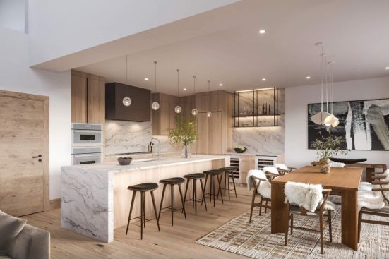 A rendering of the Independence Townhomes in Breckenridge, Colorado.