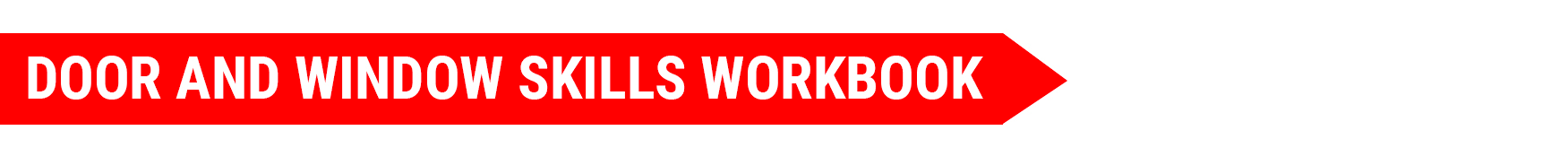 Door and Window Installation Workbook