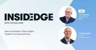Tim Sullivan and Todd Tomalak Inside Edge logo splash