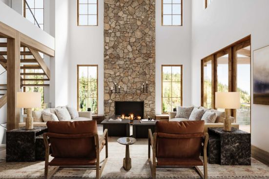 A rendering of the Independence Townhomes in Breckenridge, Colorado.